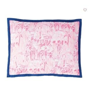 NEW Lilly Pulitzer Pottery Barn RARE Standard Sized Pillow Sham Pink x2